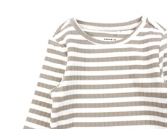 Name It mocha meringue stribet top